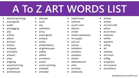 other words for art.